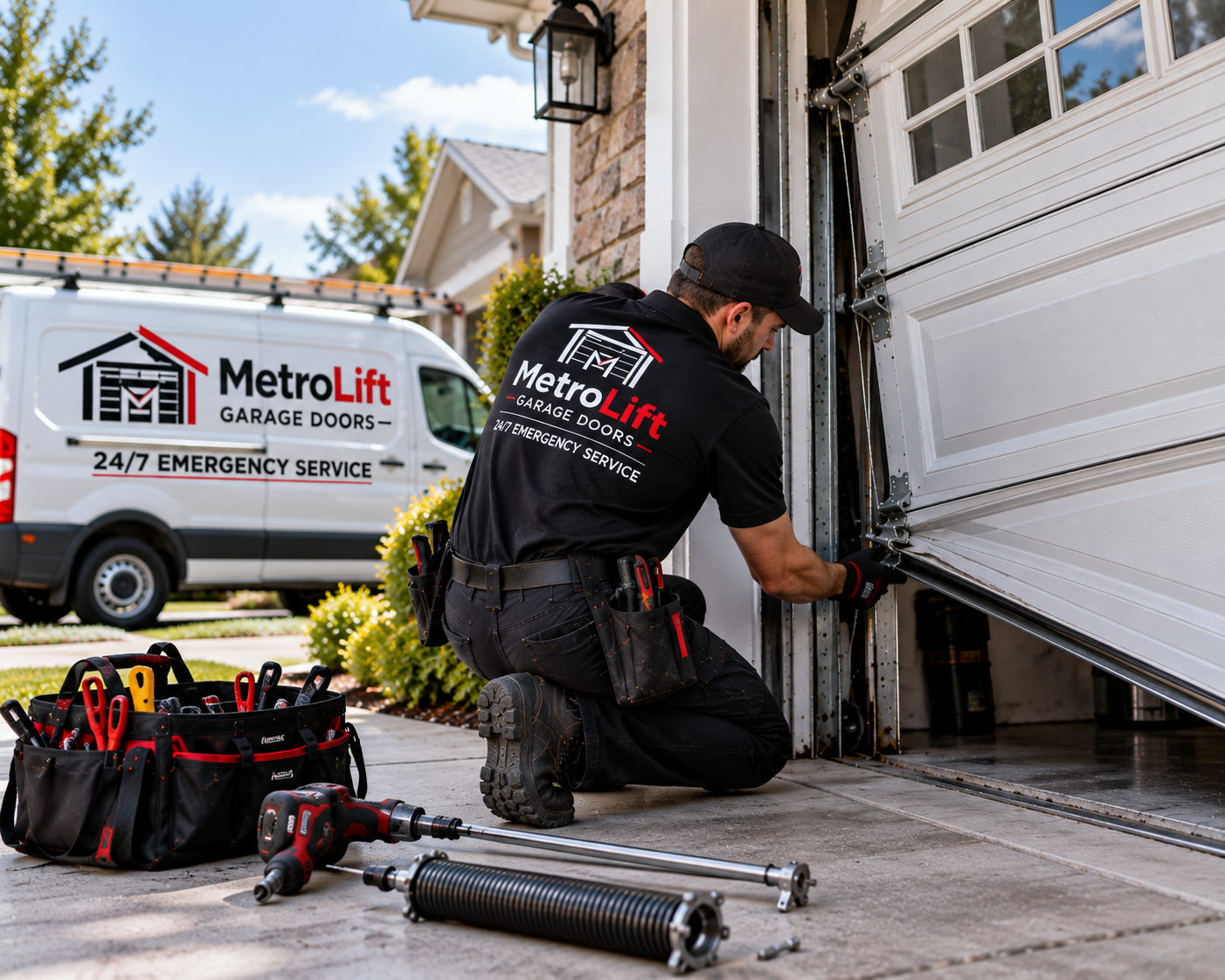 Emergency garage door repair technician in Chicago