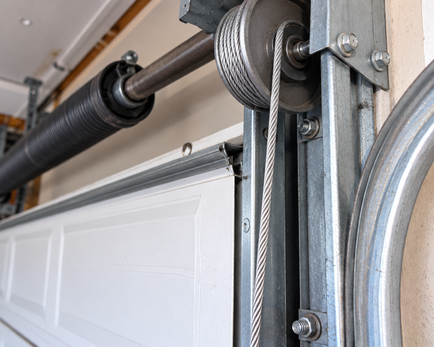 Professionally repaired garage door cable installed for smooth and safe operation in Chicago, IL